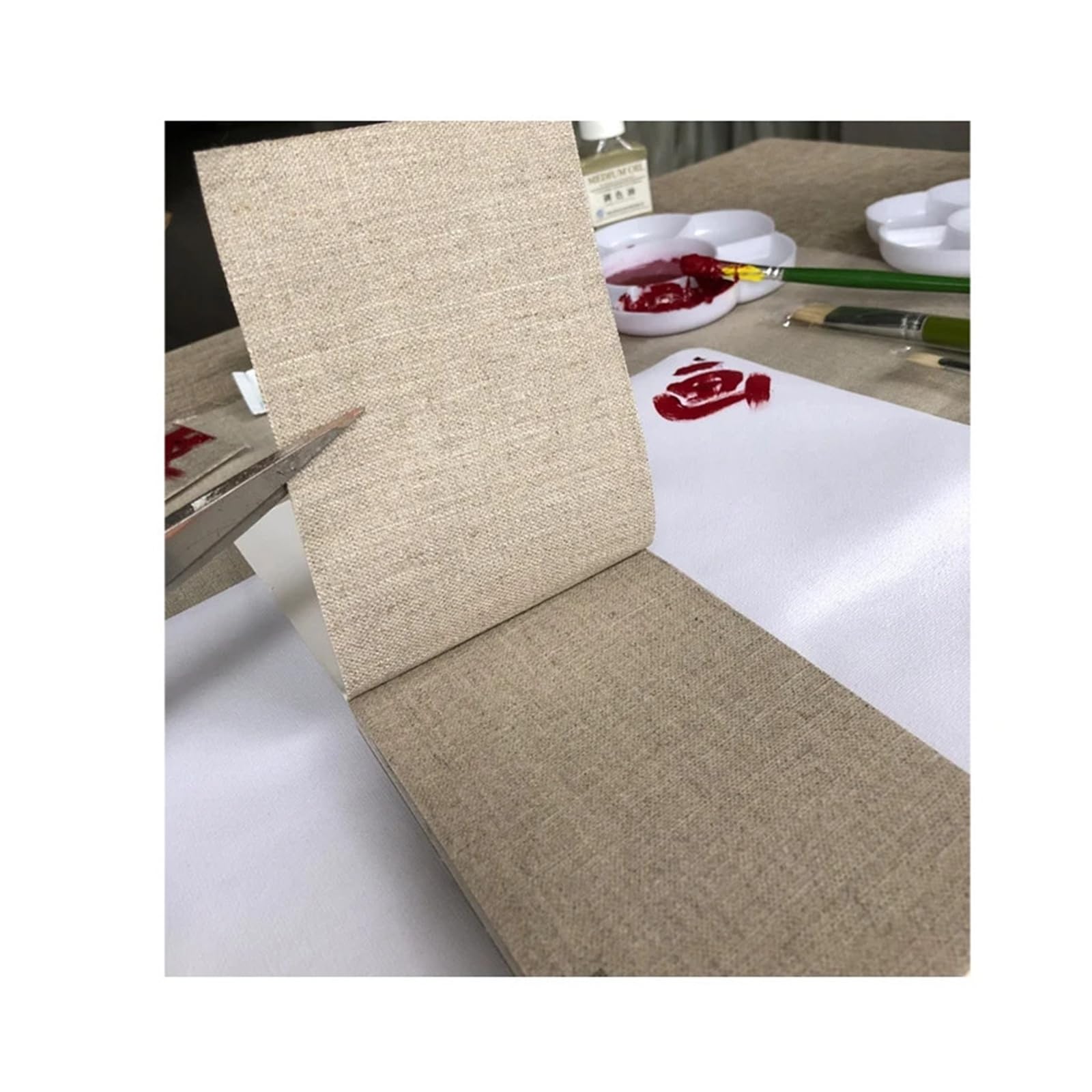 Rollo Lienzo de Pintura 1.45m X 30m Big Roll Primed Linen Coated Artist Canvas | For pintura acrílica(Fine Texture)