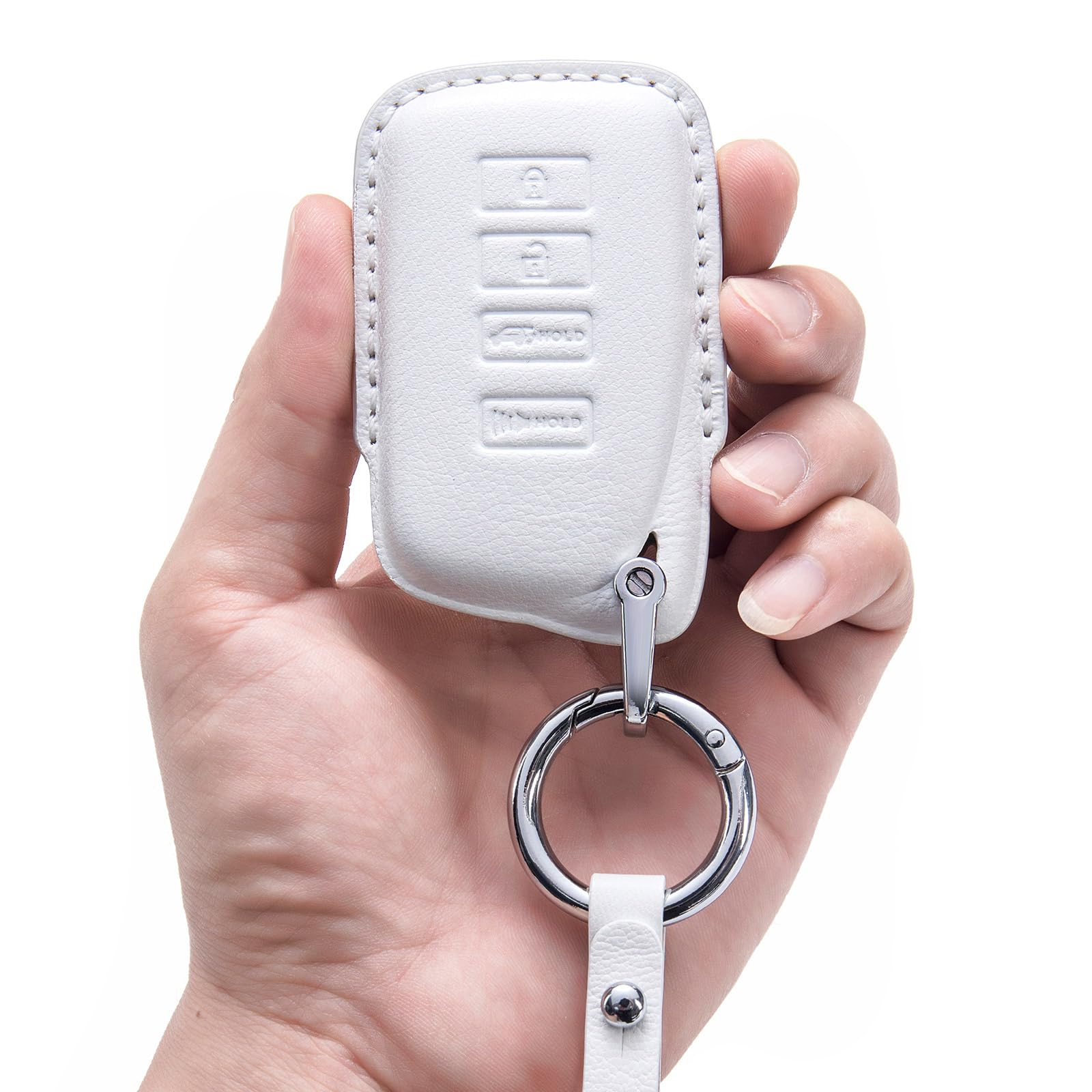 BFDDPPM Lexus Key Fob Cover - Premium Genuine Leather Full Protection Shell Case Compatible with Lexus RX ES GS NX LS RC 300h 350 200t 250 300 F 450h