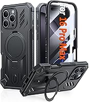 Vista 14 de FNTCASE Funda para iPhone Air Phone Case: Compatible con MagSafe Protector de pantalla integrado Soporte con grado militar a prueba de caídas
