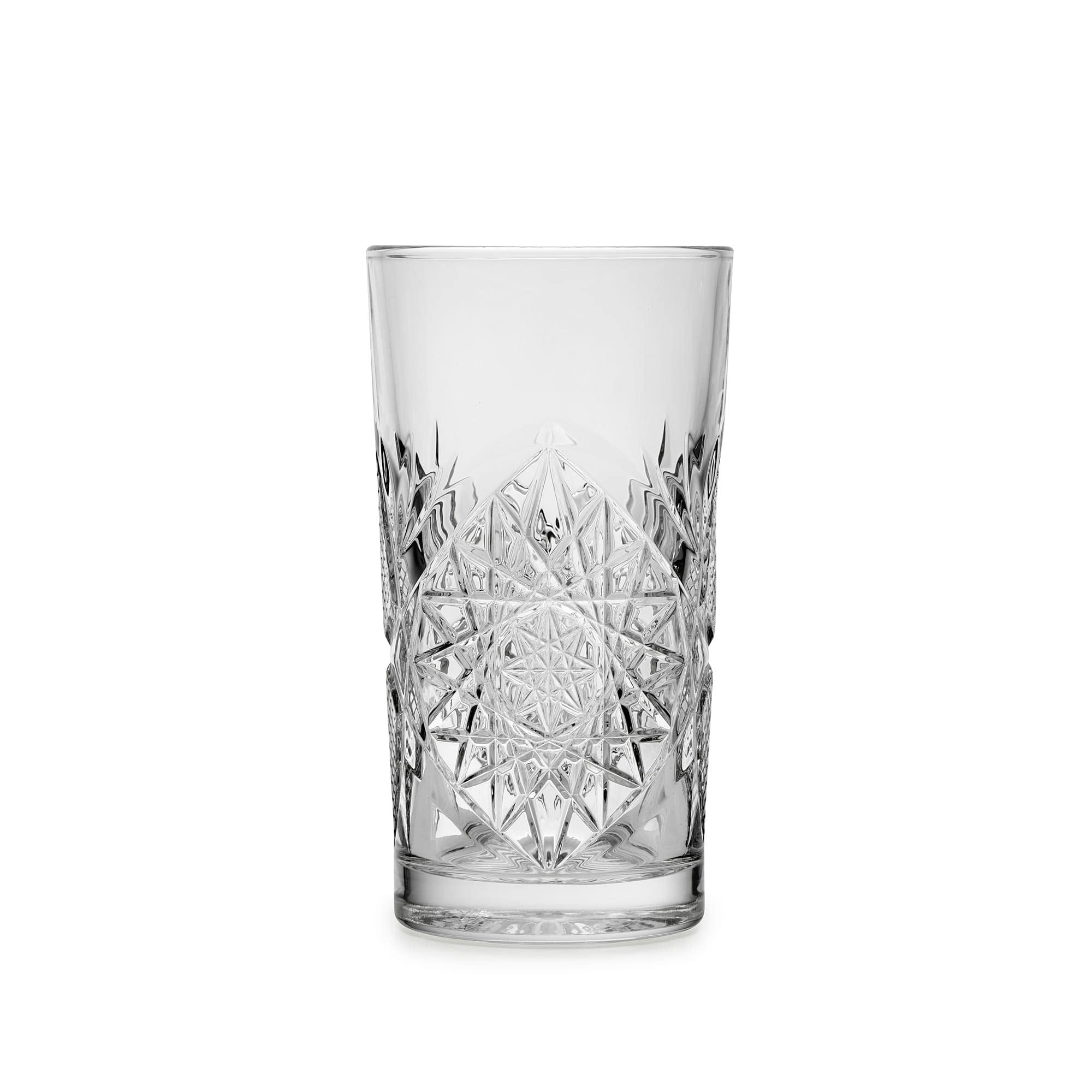 Libbey Bicchiere Hobstar Hiball - 355 ml / 35.5 cl - Set di 6 Pezzi - Design Vintage - Lavabile in Lavastoviglie