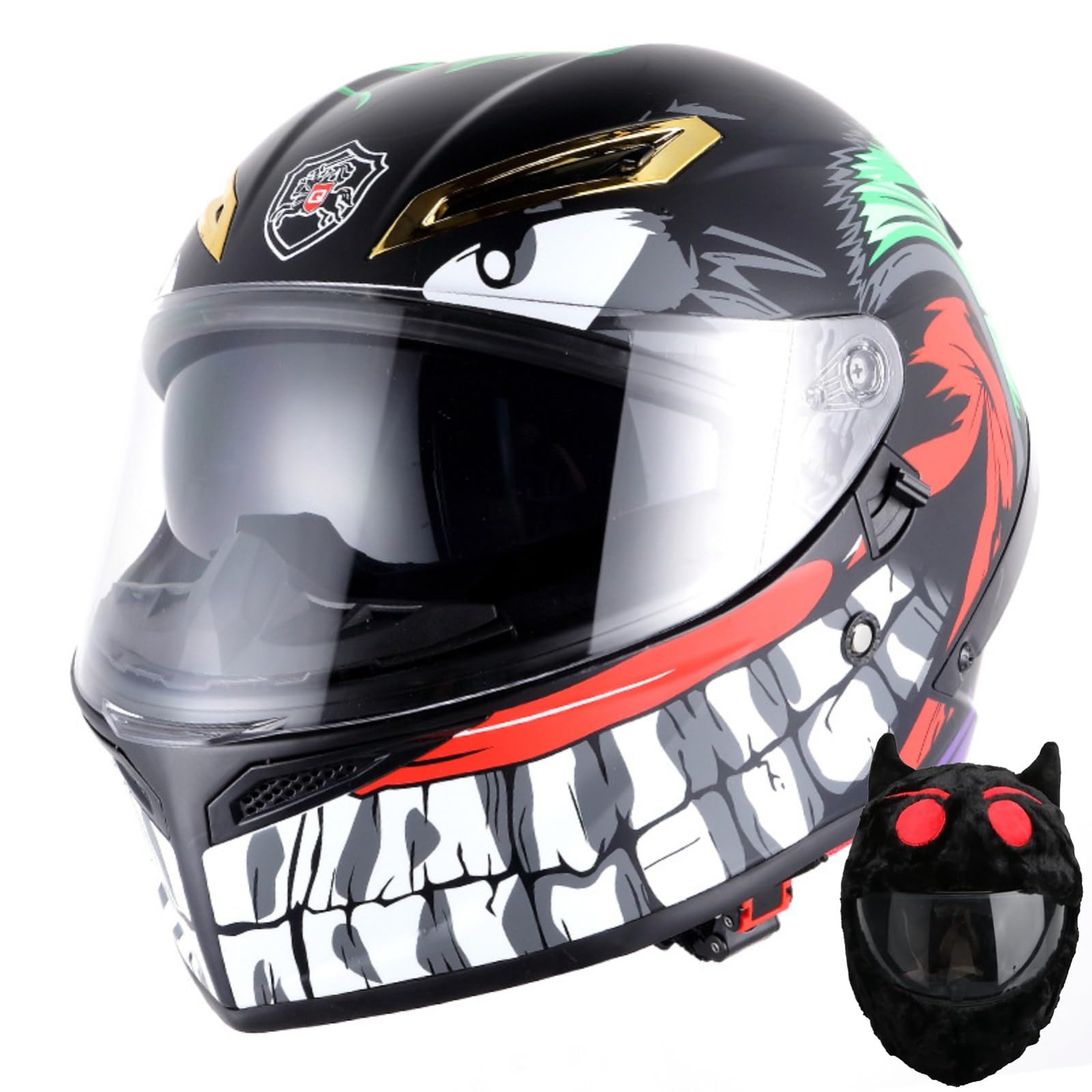 Kask młodzieżowy z odchylaną, modułową membraną, zatwierdzony przez DOT, kask crossowy pokrowcem na motorower ATV Cruiser F, XXL(A,M(5758 cm))