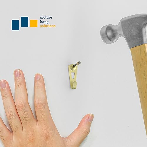 Miniatura 5 de Picture Frame Hooks Supports Up to 30 lbs - 25Pack with Nails Picture Hanging Hooks for Drywall - Mirror Hanging HardwarePlaster Wall Picture