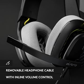 Astro A10 Gaming Headset Gen 2 Wired Headset - Over-Ear Gaming Headphones with flip-to-Mute Microphone, 32 mm Drivers, PlayStation 5, PlayStation 4, Nintendo Switch, PC, Mac - Black - Bulk Packaging