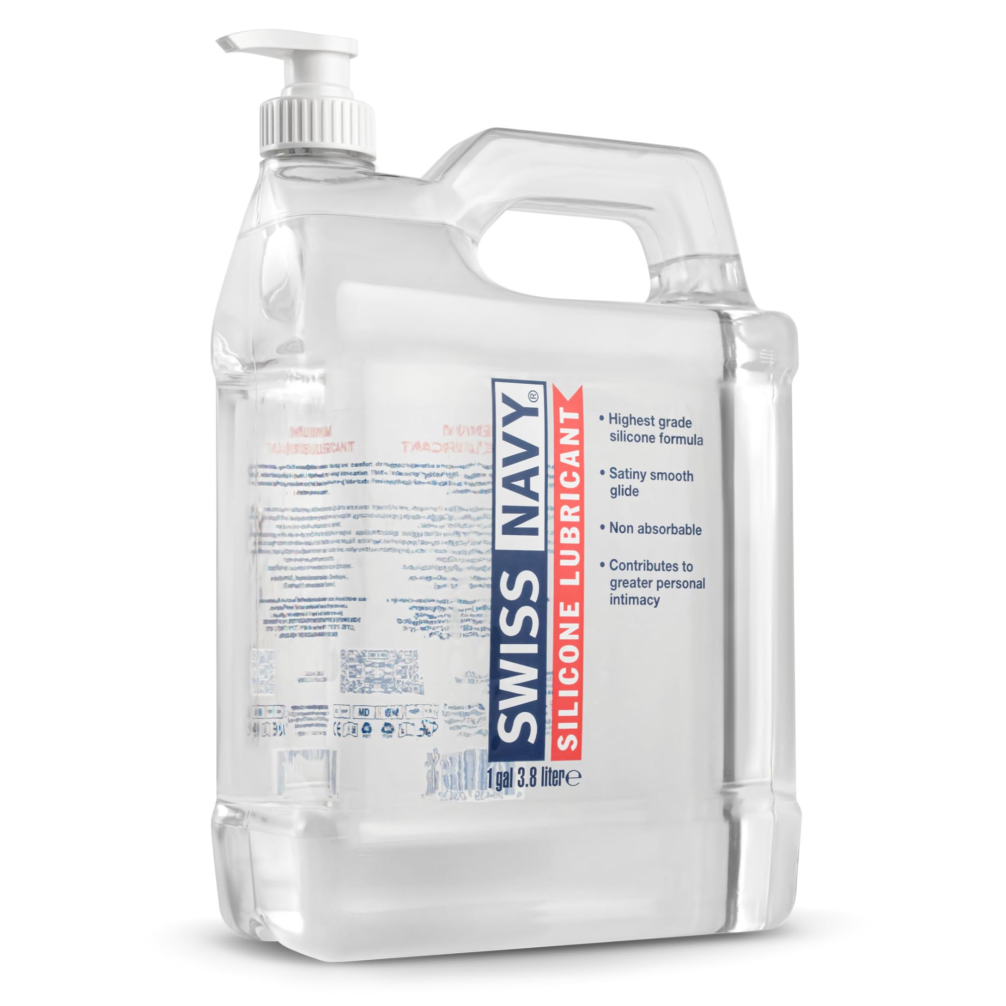 Swiss Navy Premium Silicone Based Lubricant - 128 oz