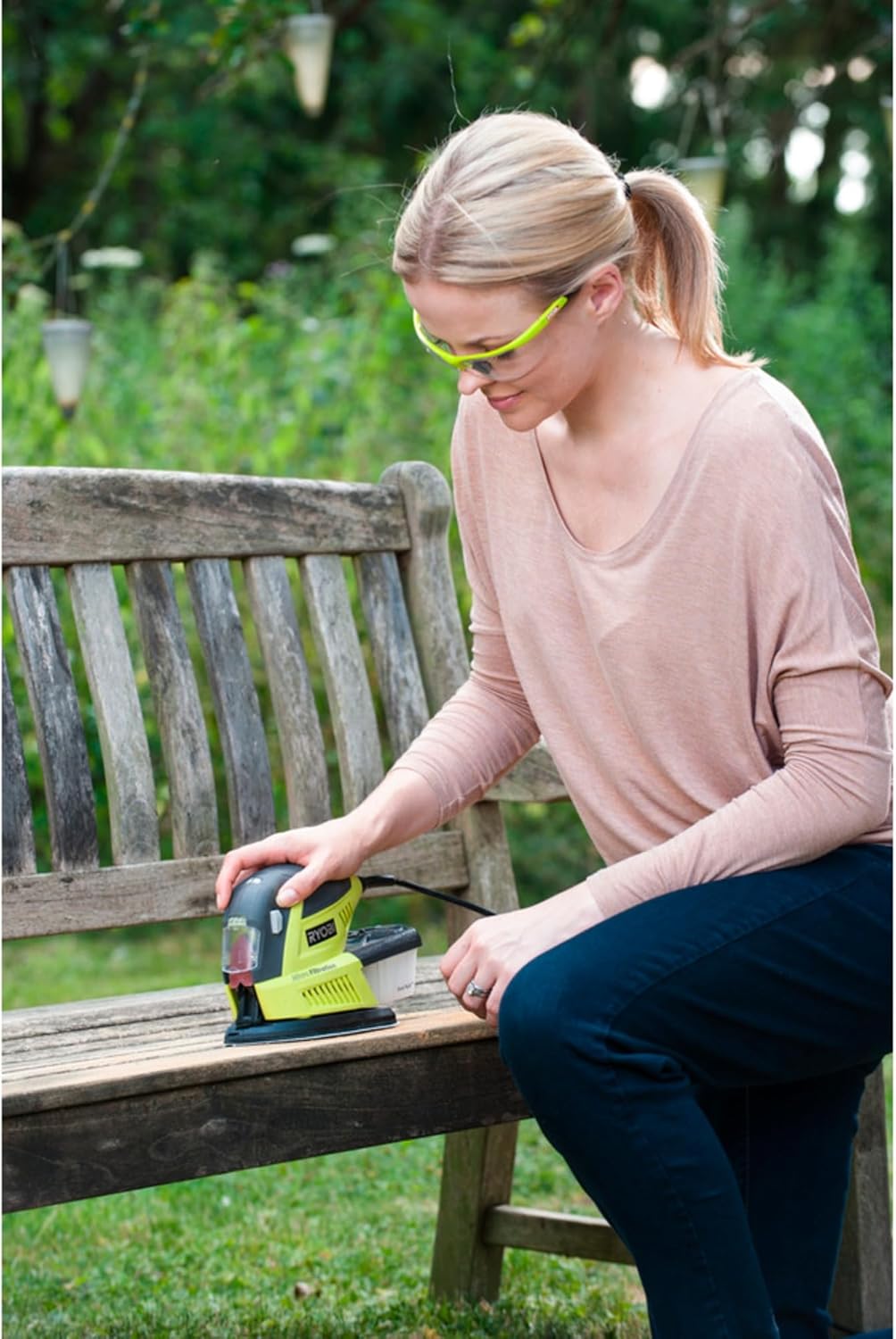 Ryobi RMS180-S Palm Sander 180W Delta 1/3 Sheet Extension 12000 rpm