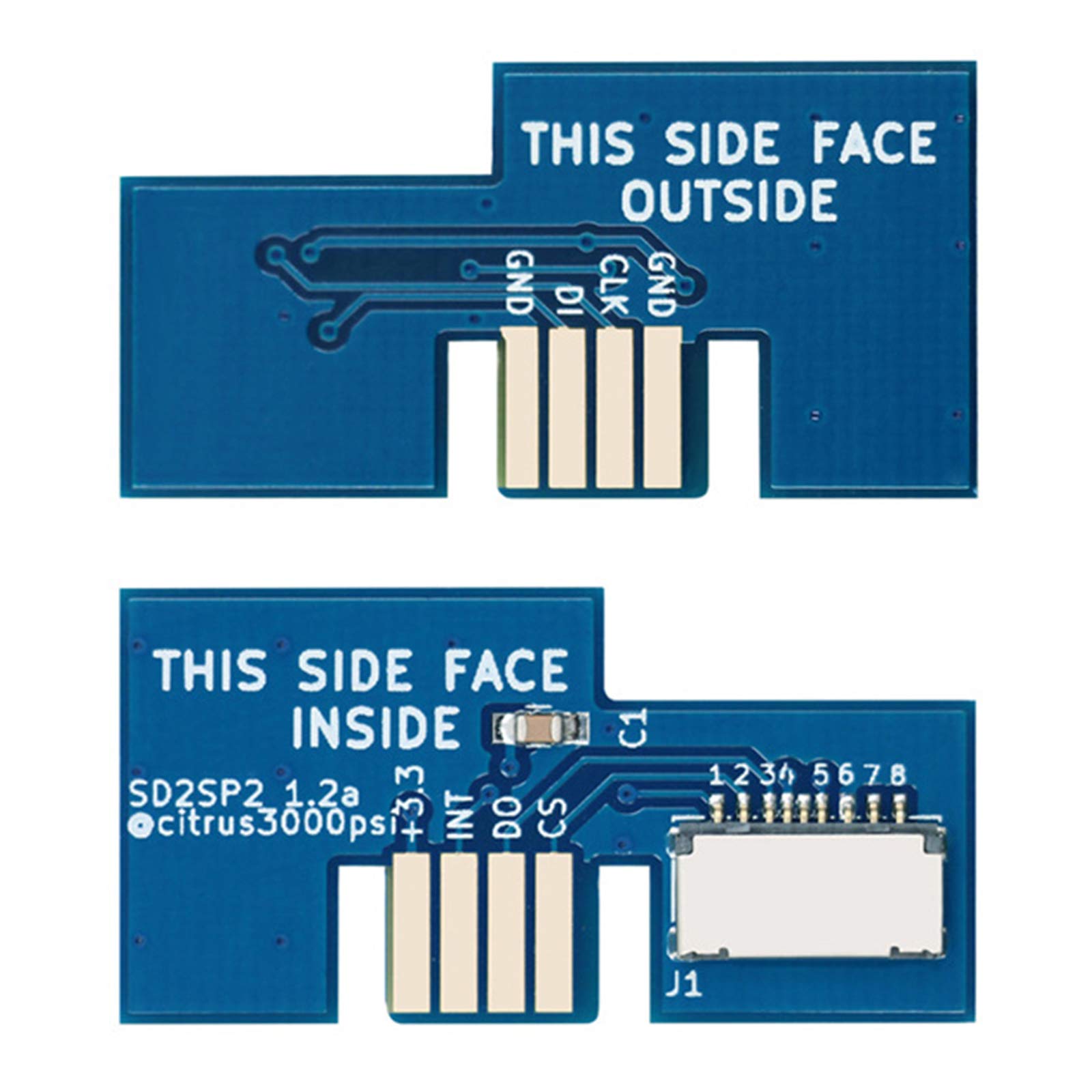 HUAYUWA Kit di aggiornamento del gioco (blu, versione: PAL) Adatto per GameCube SD2SP2 Mircro SD Card Adapter SDLoad SDL TF Card Reader XENO Chip Mini Disc Ricambi