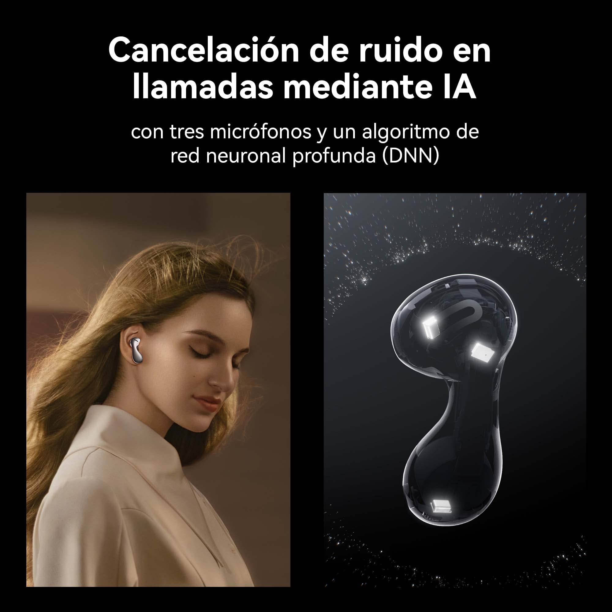 HUAWEI FreeBuds 5 Auriculares Inalámbricos, Bluetooth 5.2, iOS & Android, con Certificado de Óptima Resolución, Diseño Open-Fit, Doble Conexión, 30 Horas de Duración de La Batería, IP54, Blanco