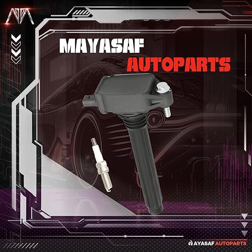 Miniatura 7 de Kit de bujía iridio y bobina de encendido UF648, 6 pares compatibles para Dodge 11-15 Durango/11-19 Journey, para Avenger/Challenger, para Jeep