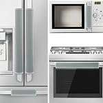 Ziyaot 5Pcs Réfrigérateur Poignée de porte Housse de cuisine lavable Poignées de décoration Frigidaire Four Micro-ondes Lave-vaisselle Protecteur antidérapant, garder hors empreintes digitales