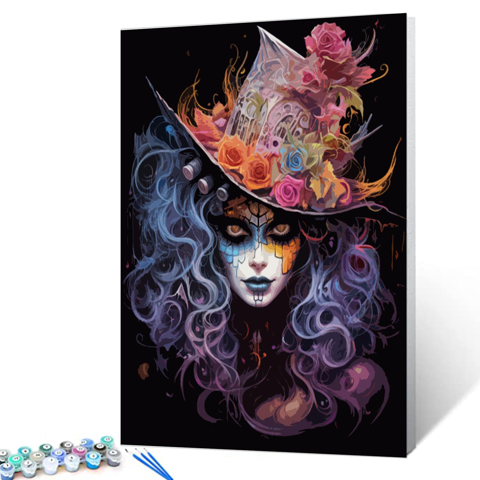 Produktbild von Blumen Farbe Nach Zahlen-Malbuch: Schu00f6ne Designs 50 Blumen Malvorlagen