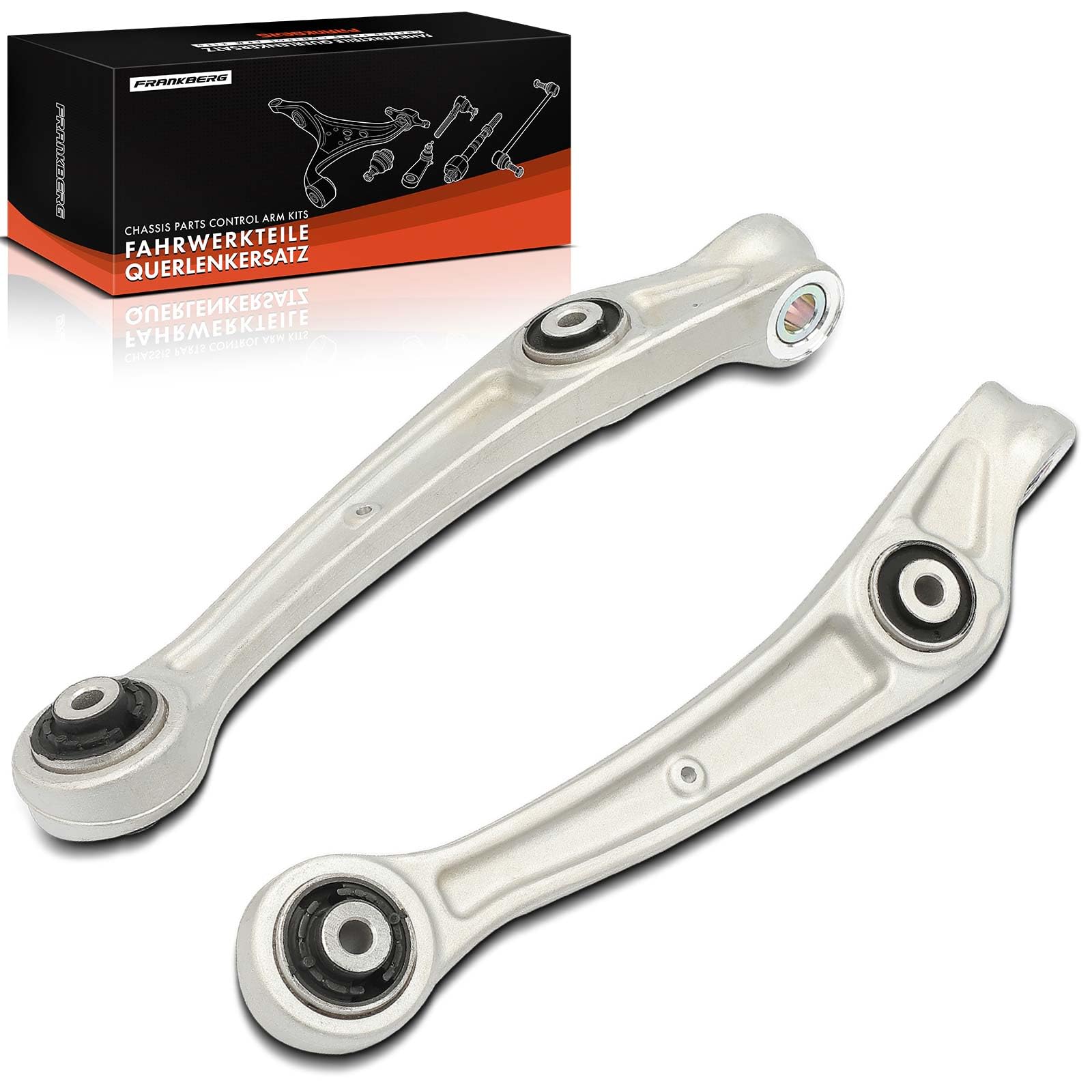 Frankberg 2x Brazo de control inferior del eje delantero 8K0407151F | Compatible con: A4 Allroad 8KH, A6 4G2 4GC, A5 Sportback 8TA, A6 Allroad 4GH 4GJ, A5 Cabriolet 8F7, A4 Avant 8K5