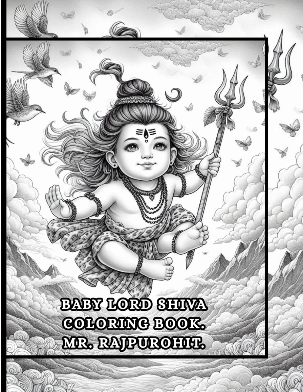 BABY LORD SHIVA COLORING BOOK.