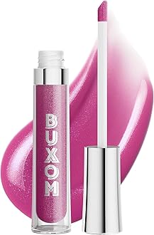 Full-On Plumping Lip Polish, Tinted Lip Plumper Gloss with Peptides & Vitamin E, High-Shine Lip Gloss that Nourishes, Vegan, BR Jennifer (Fushsia Shimmer)