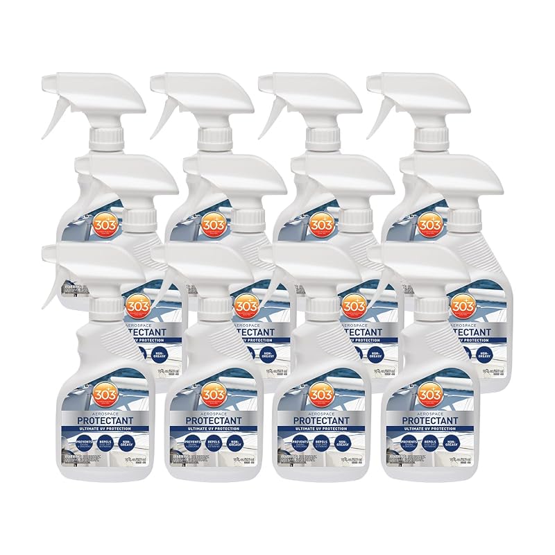 Protetor para Vinil e Superfícies 303 Marine Aerospace Protectant, acabamento fosco suave, 300 mL, Kit com 12 frascos