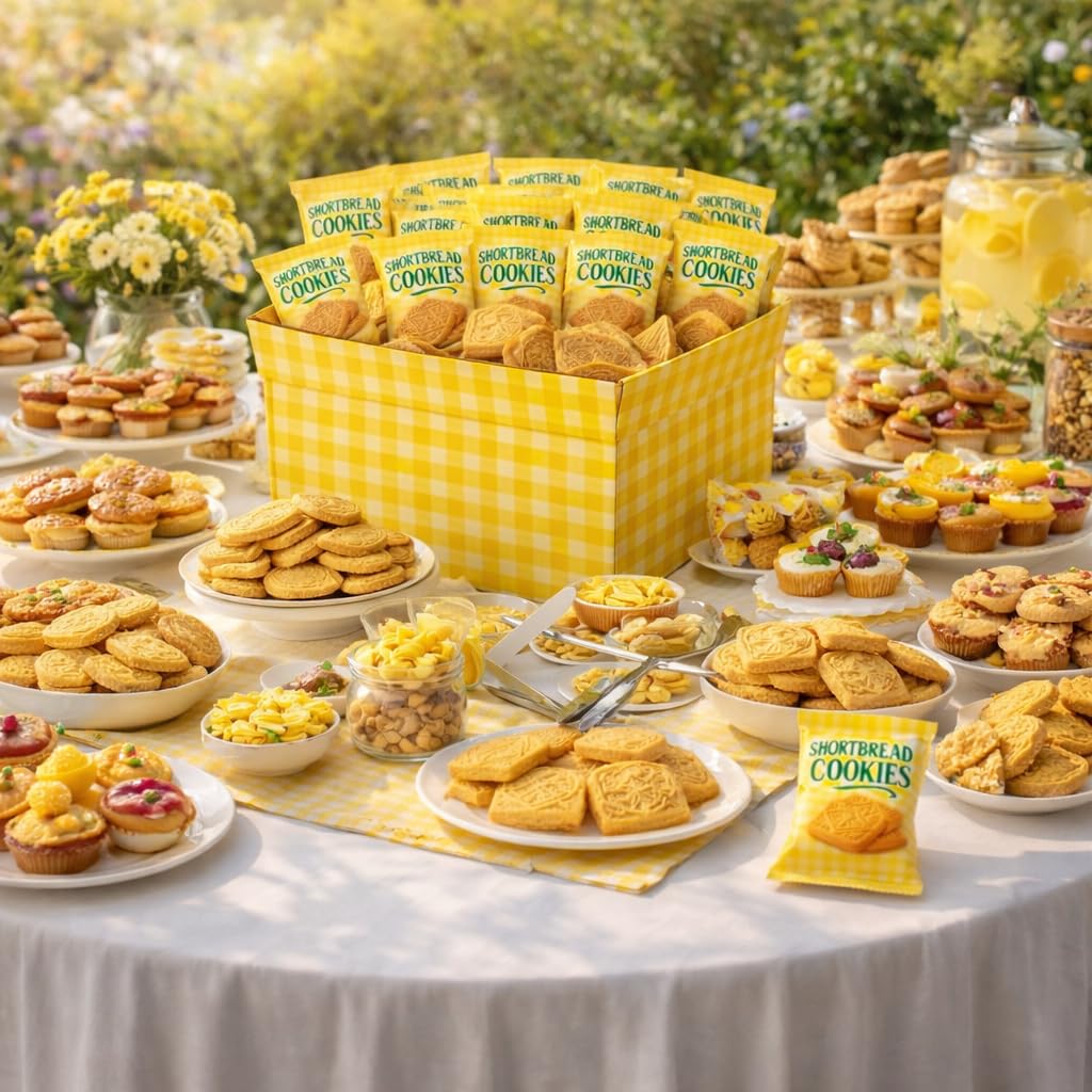 Shortbread Cookies Gourmet Butter Treats, Individually Wrapped - Breakfast Tea Coffee School Office Party Holiday Gift 30 Bags (6 Cookies Per Pack) 180 Total Pieces - Image 8