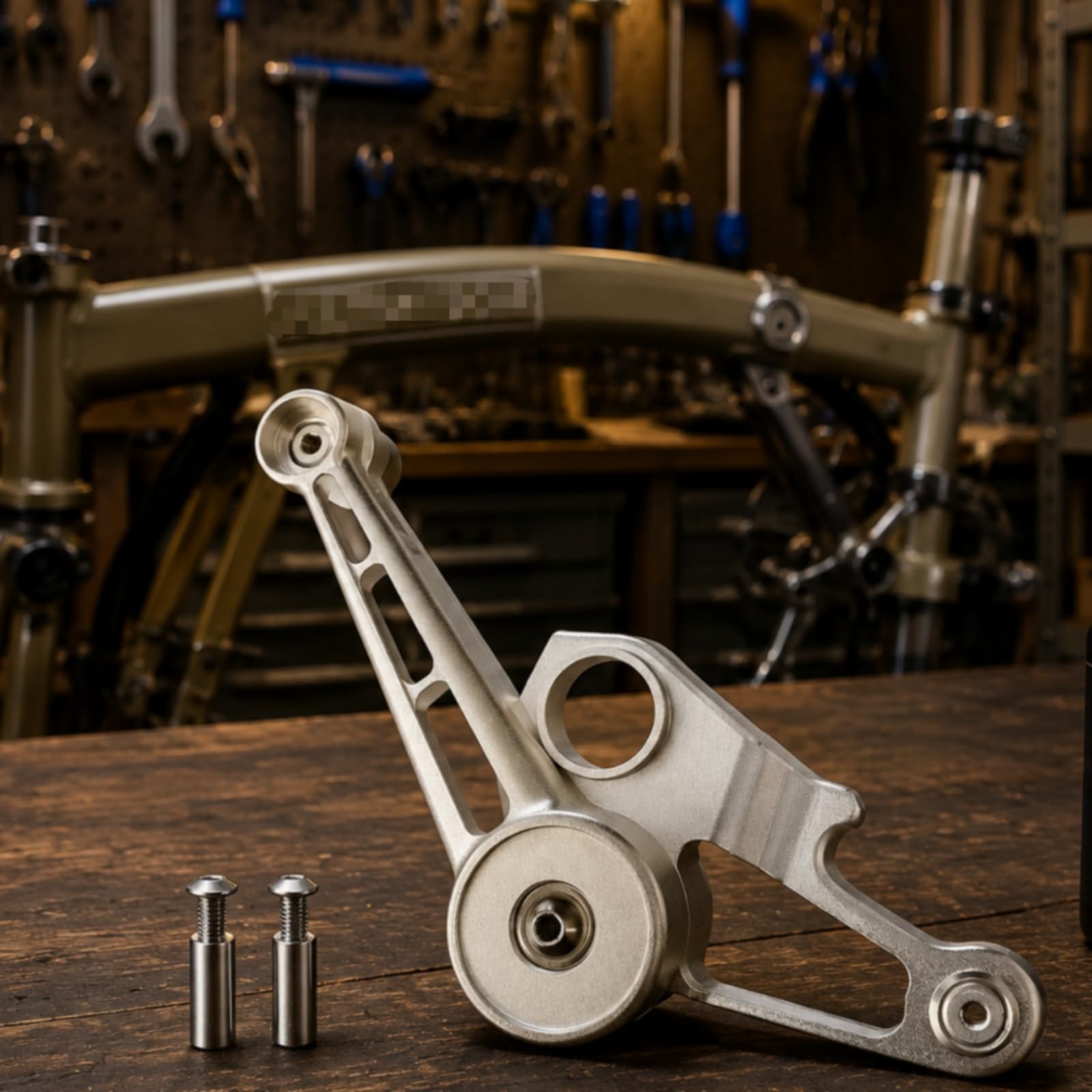 Almencla Tensionador de Cadena de Bicicleta Herramienta Ajustador Montaje Bicicleta Plegable Aluminio Construcción Ligera Adecuado para Recorridos Taller de