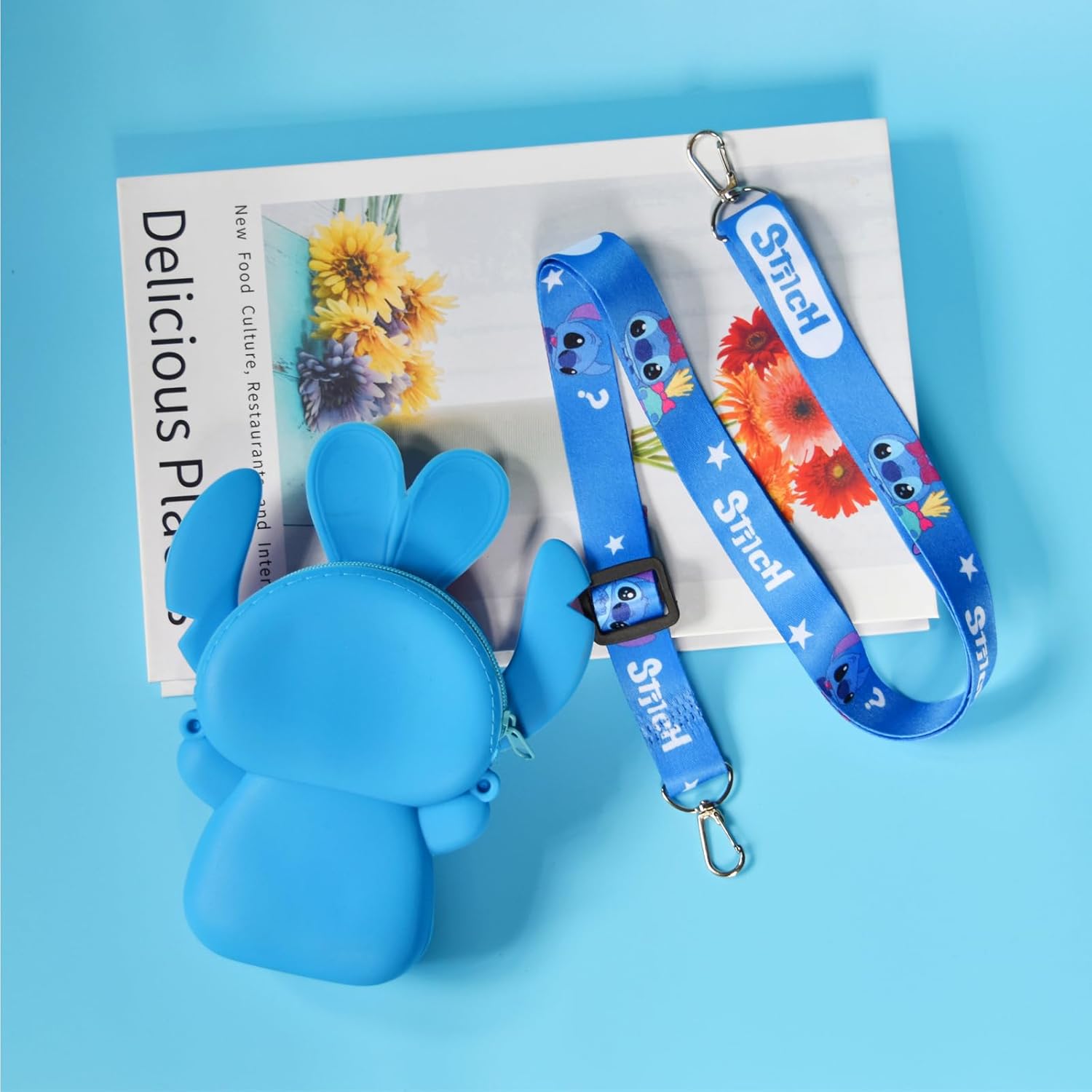 Kawaii Crossbody Handbag with Adjustable Shoulder Strap, Zipper Cute Mini Anime Coin Wallet Purse Shoulder Bag - Image 2