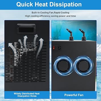 Cold Plunge Chiller for Tubs, 1/3 HP Ice Bath Chiller with Filter and Water Pump,Cooling System Water Chiller for Ice Bath Tubs - Cold Plunge for Home Recovery Unit Double Pumps