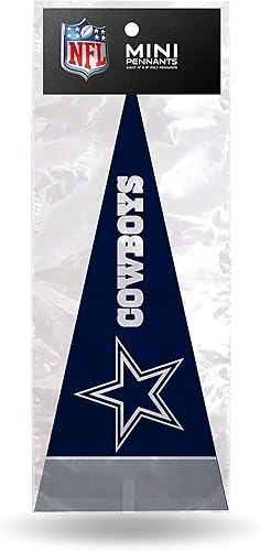 Miniatura 10 de Rico Industries NFL Fan Shop - Juego de 8 banderines clásicos de 4 x 9 pulgadas