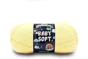 Lion Brand Yarn Babysoft Baby Yarn for Knitting and Crocheting - Soft and Gentle Touch