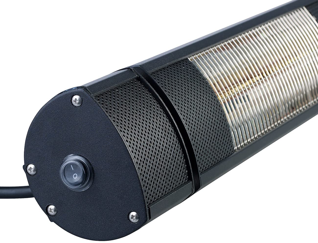 Semptec Urban Survival Technology Terassenstrahler: IR-Außen-Heizstrahler, Goldröhre, 3000 W, IP65, Fernbedienung, schwarz (Wärmestrahler, Wandheizstrahler, Heizer)