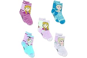 Frozen Girls Toddler Multi Pack Socks Set (4-6 Years)