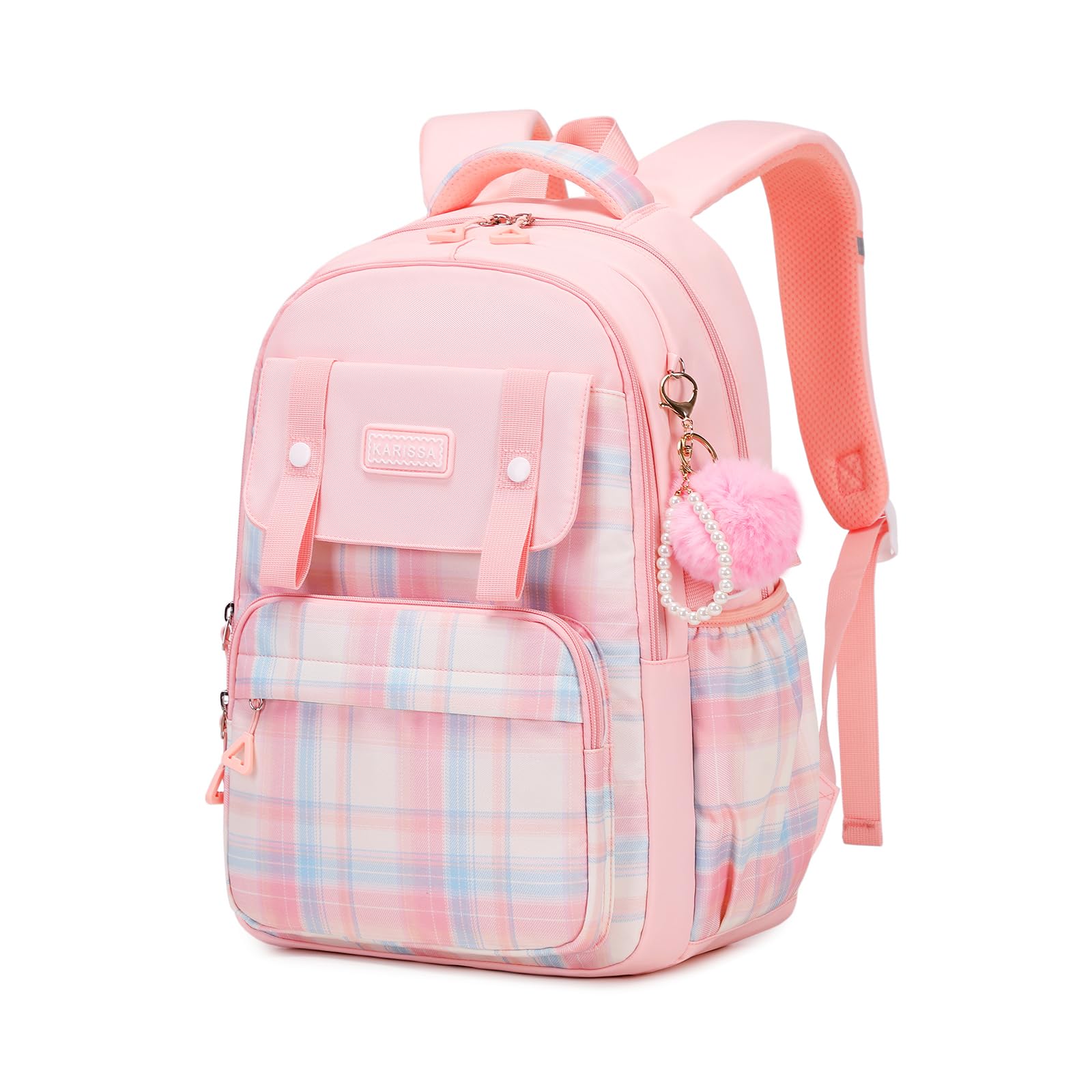 MUSEVOS Girls Backpack, Ideal School Backpack for Girls from Elementary to Teen Years, Kawaii Bookbag Cute Large Capacity