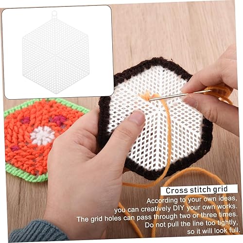 Miniatura 6 de COHEALI Sábanas redondas de malla de punto de cruz, hojas de plástico transparente, sábanas de lona de plástico, sábanas de patio de juego, sábanas