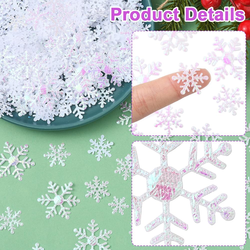 Coriandoli A Forma Di Fiocco Di Neve Glitterati - Per Feste Di Natale, Compleanni, Matrimoni E Decorazioni
