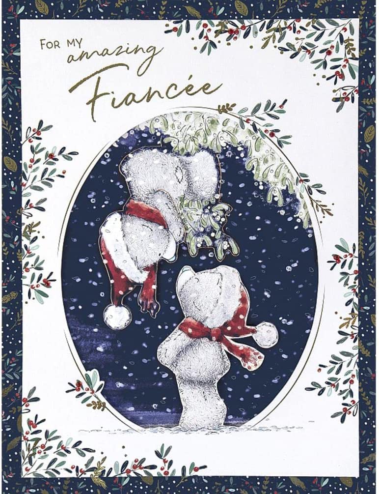 Me To You Bear Amazing Fiancée Boxed Christmas Card