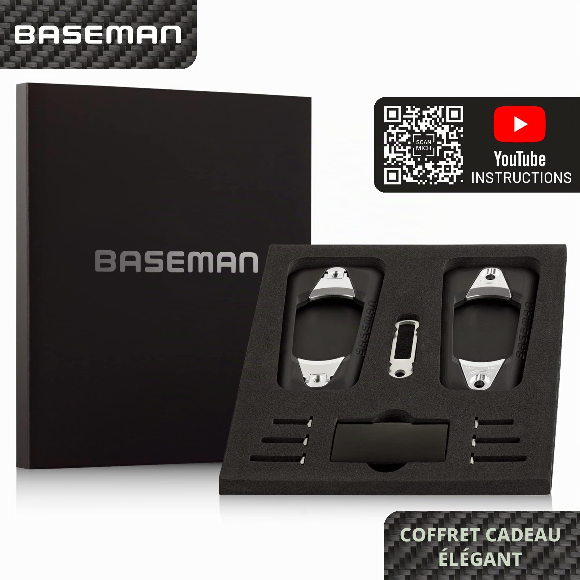 BASEMAN® Organiseur de Clés Avec Fermeture Rapide et Sécurité Magnétique