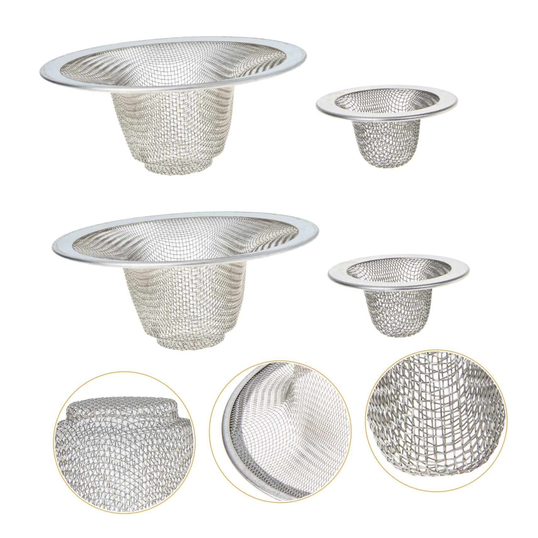 Gadpiparty 20stücke Edelstahl Abflusssieb Teilig Multifunktionales Haarsieb Für Badewannen Rostfrei Langlebig Universelle Passform Für Abflüsse Einfach Zu Reinigen Und Montieren