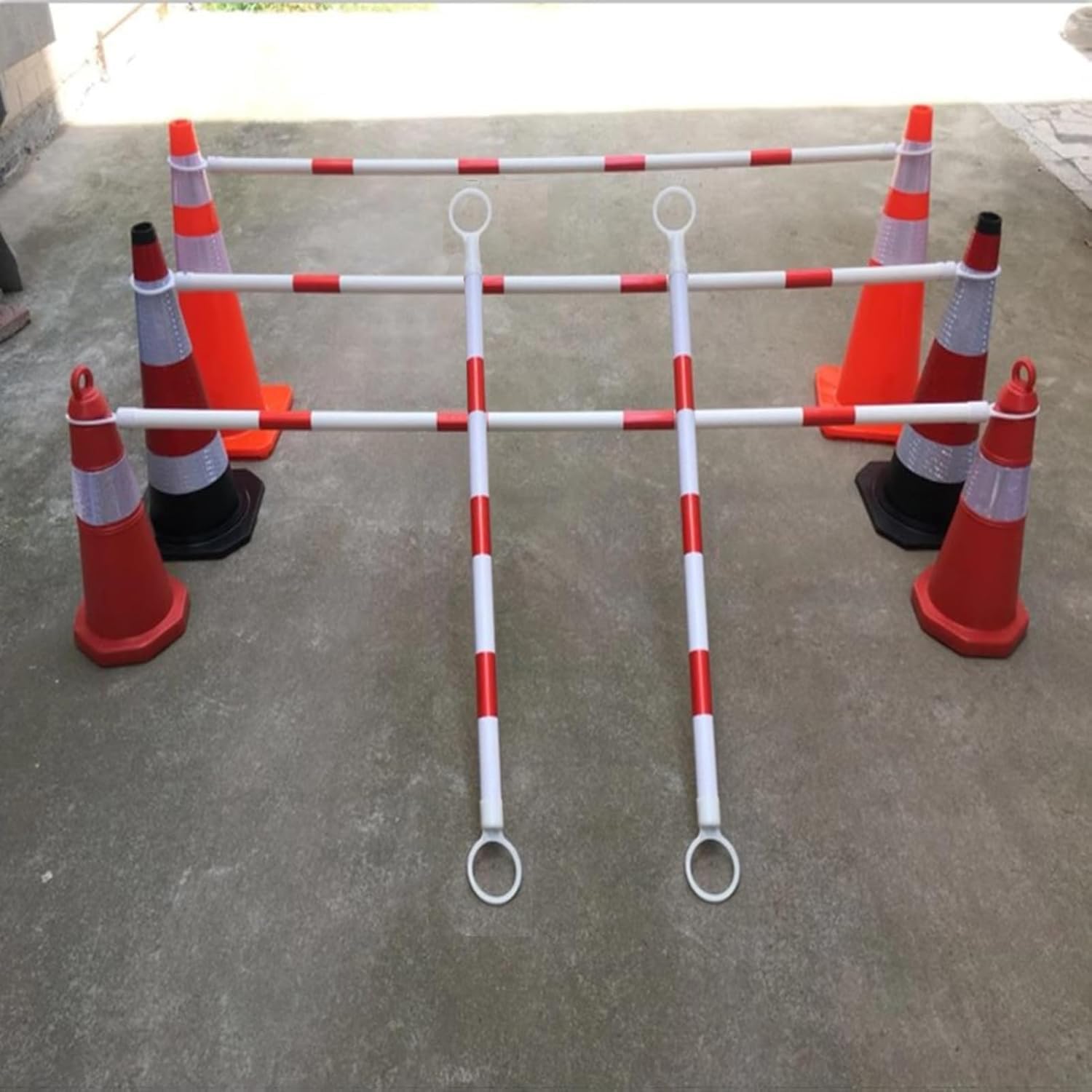 Cône de signalisation télescopique Reliant Le Poteau réflecteur, Connexion cône Route en Plastique