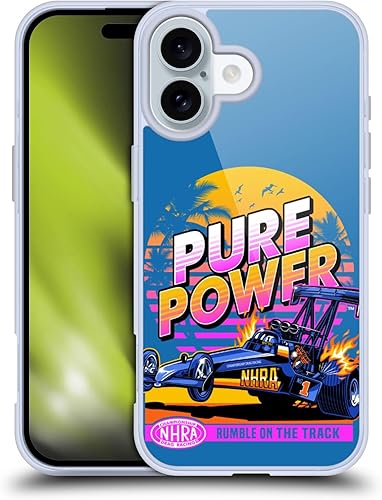 Head Case Designs Officially Licensed National Hot Rod Association Pure Power Graphics Gel Case Military Grade Protection Compatible with Apple