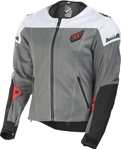 Fly Racing Flux Air Mesh Chaqueta (negroblanco, 3XL)