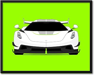 CUSTOMIZABLE COLOR: Koenigsegg Jesko (2021-Present) Inspired Poster Print Wall Art Decor Handmade (Unframed)