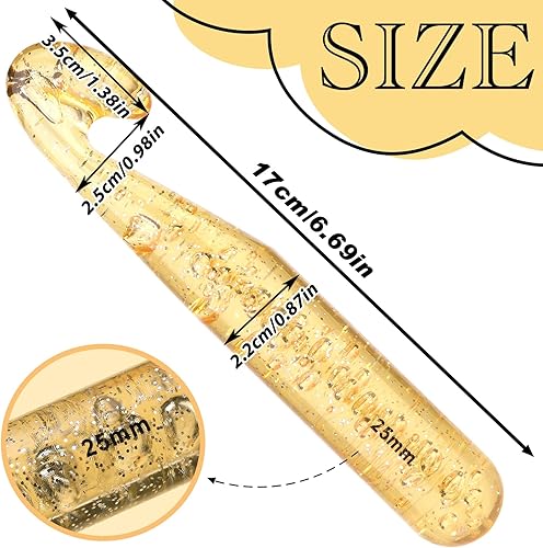 Miniatura 2 de UzecPk Gancho de ganchillo grande de 0.71 pulgadas, ganchos de ganchillo ergonómicos, enorme ganchillo, aguja de ganchillo para principiantes,