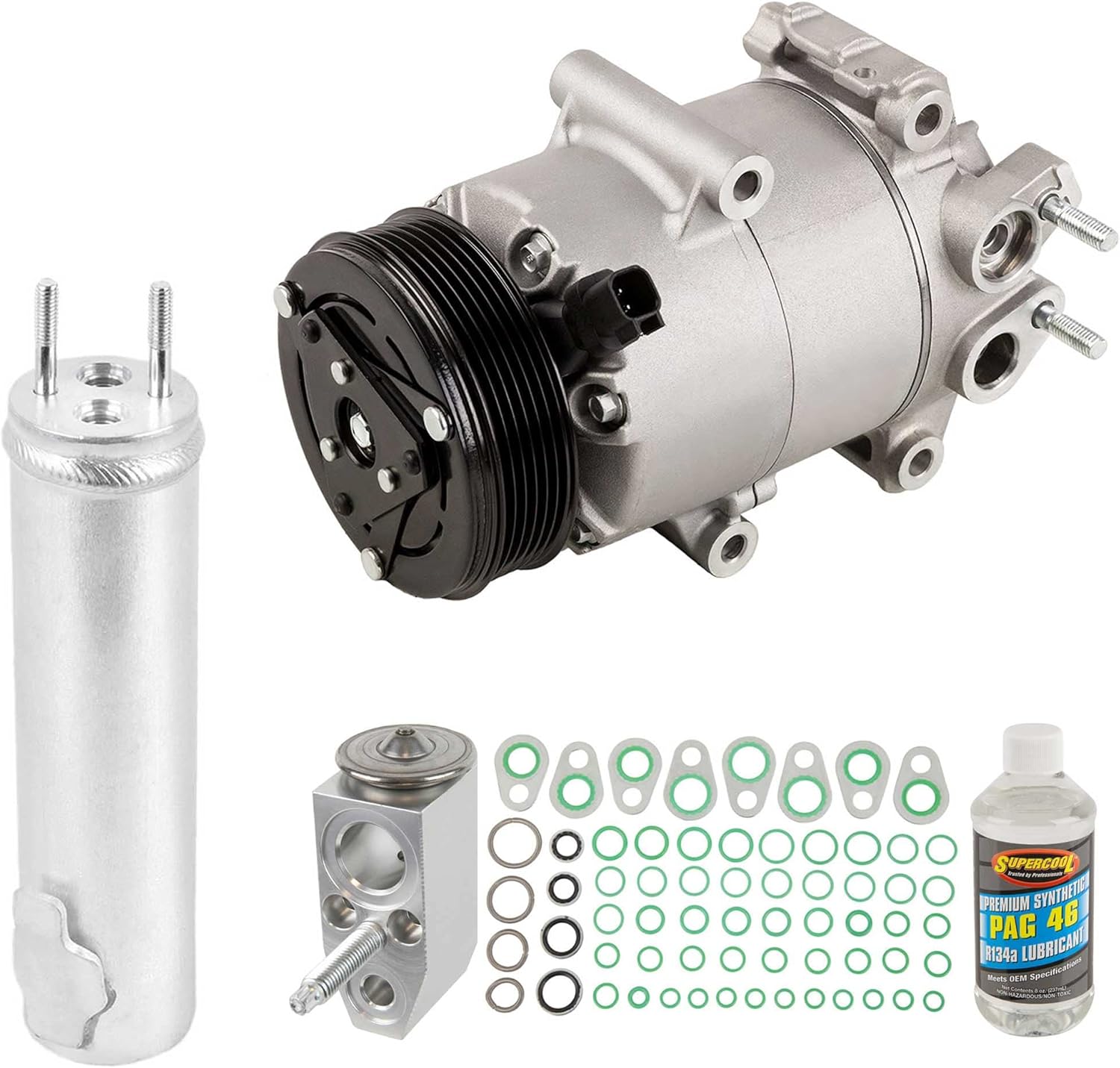 For Ford Fiesta 2014 2015 AC Compressor w/A/C Repair Kit - BuyAutoParts 60-82914RK New