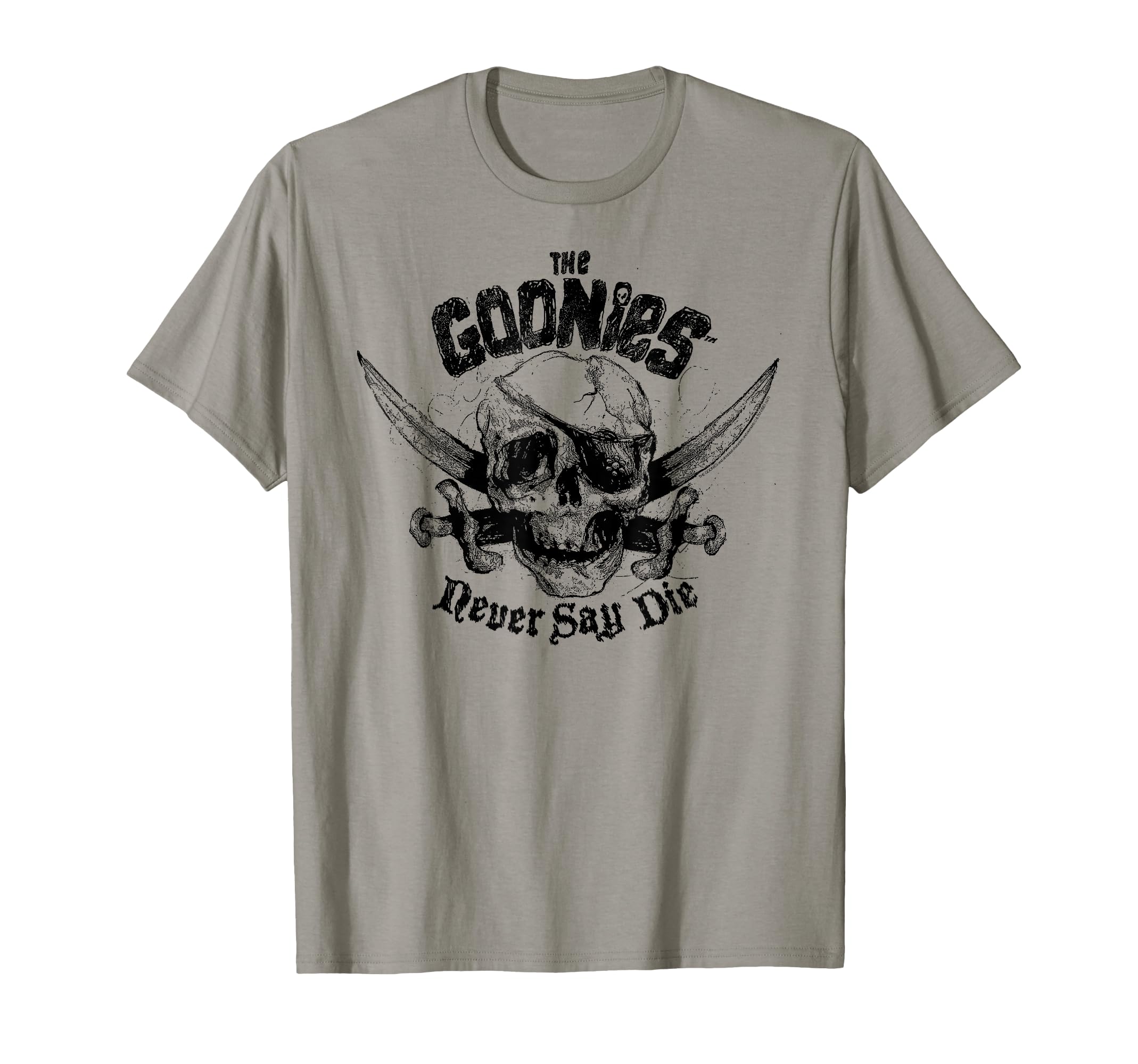 The Goonies Never Say Die Pirate Skull Sketch Movie T-Shirt