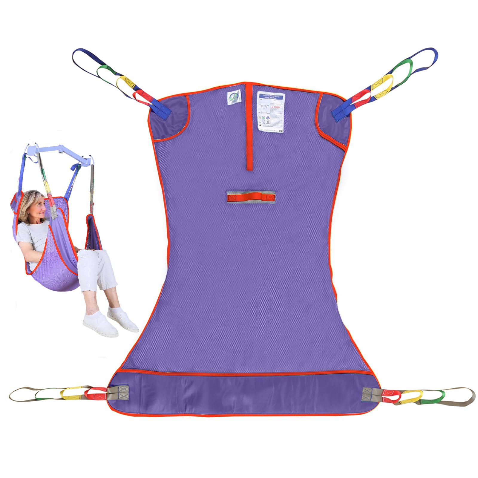 500lbs Mesh Full Body Sling for Lift - Patient Transfer Sling with Wide Pads for Elderly & Disabled,Compatible and Multi-Scene Transfer — Amazon image 18