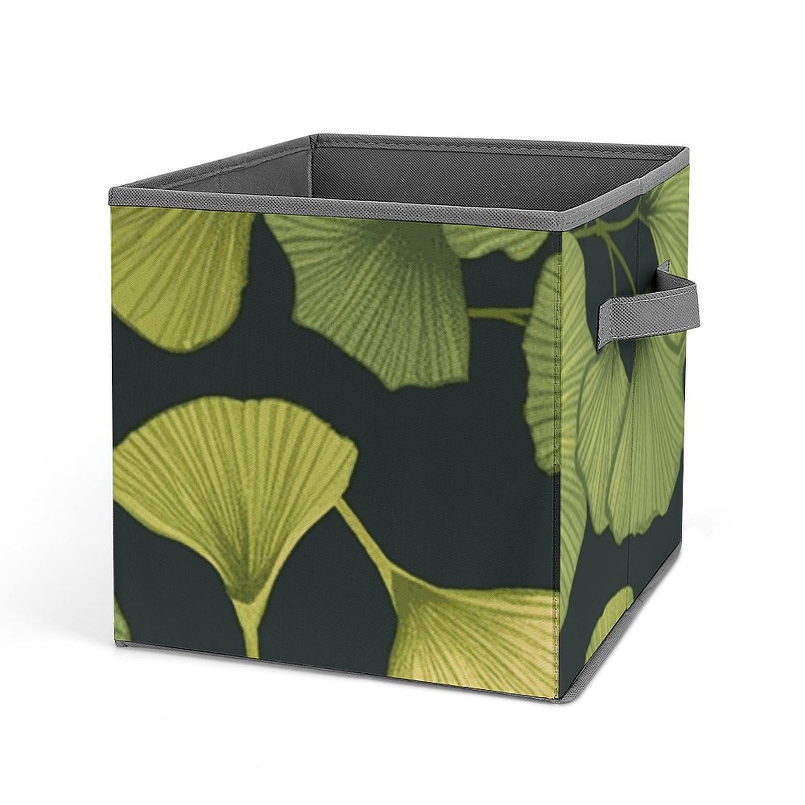 Cube de rangement pliable Ginkgo Biloba pour étagère