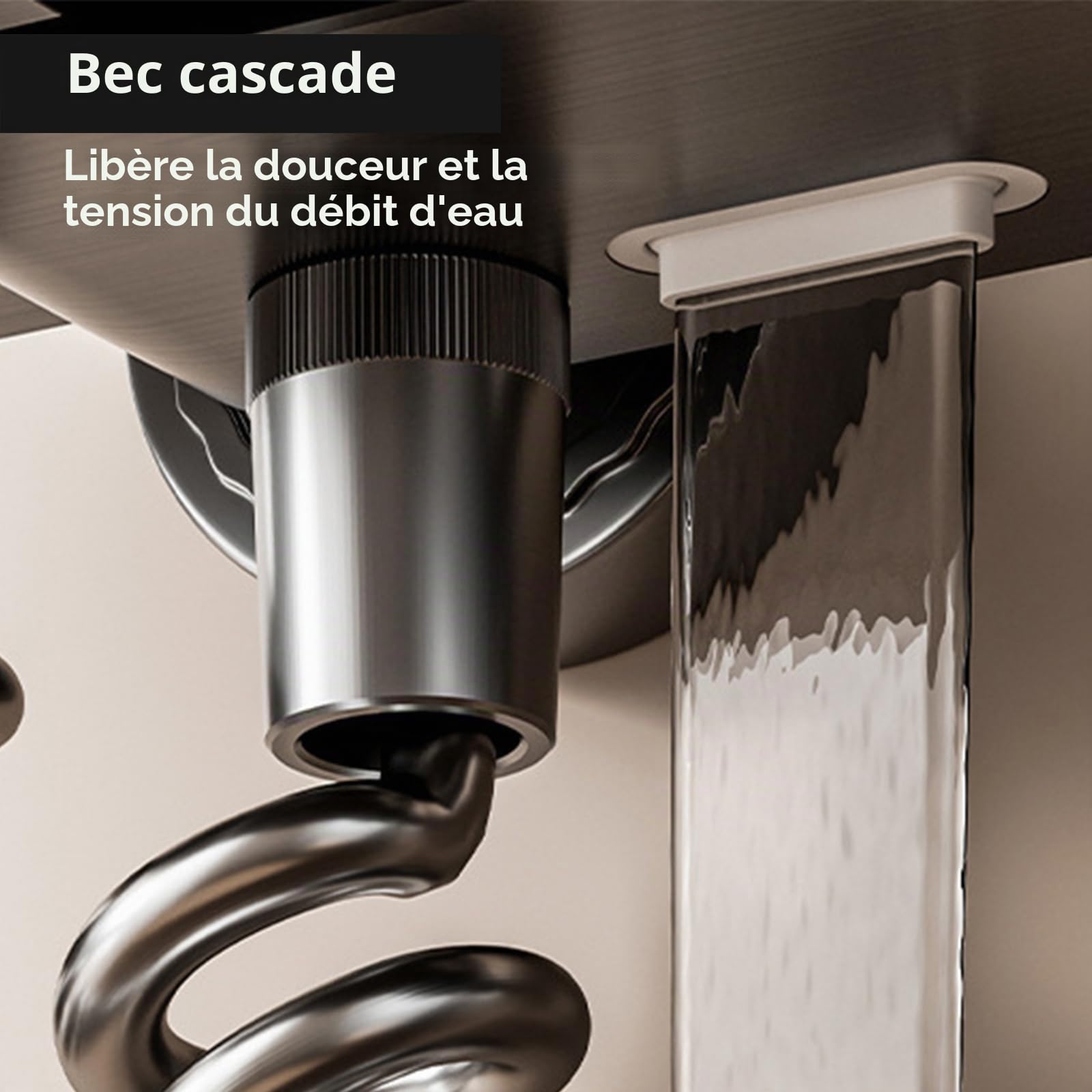 Colonne de Douche avec Écran LED Numérique et Horloge, Éclairage d’Ambiance, Robinetterie Réglable en Hauteur avec Boutons Piano et Douchette Bidet pour Salle de Bain