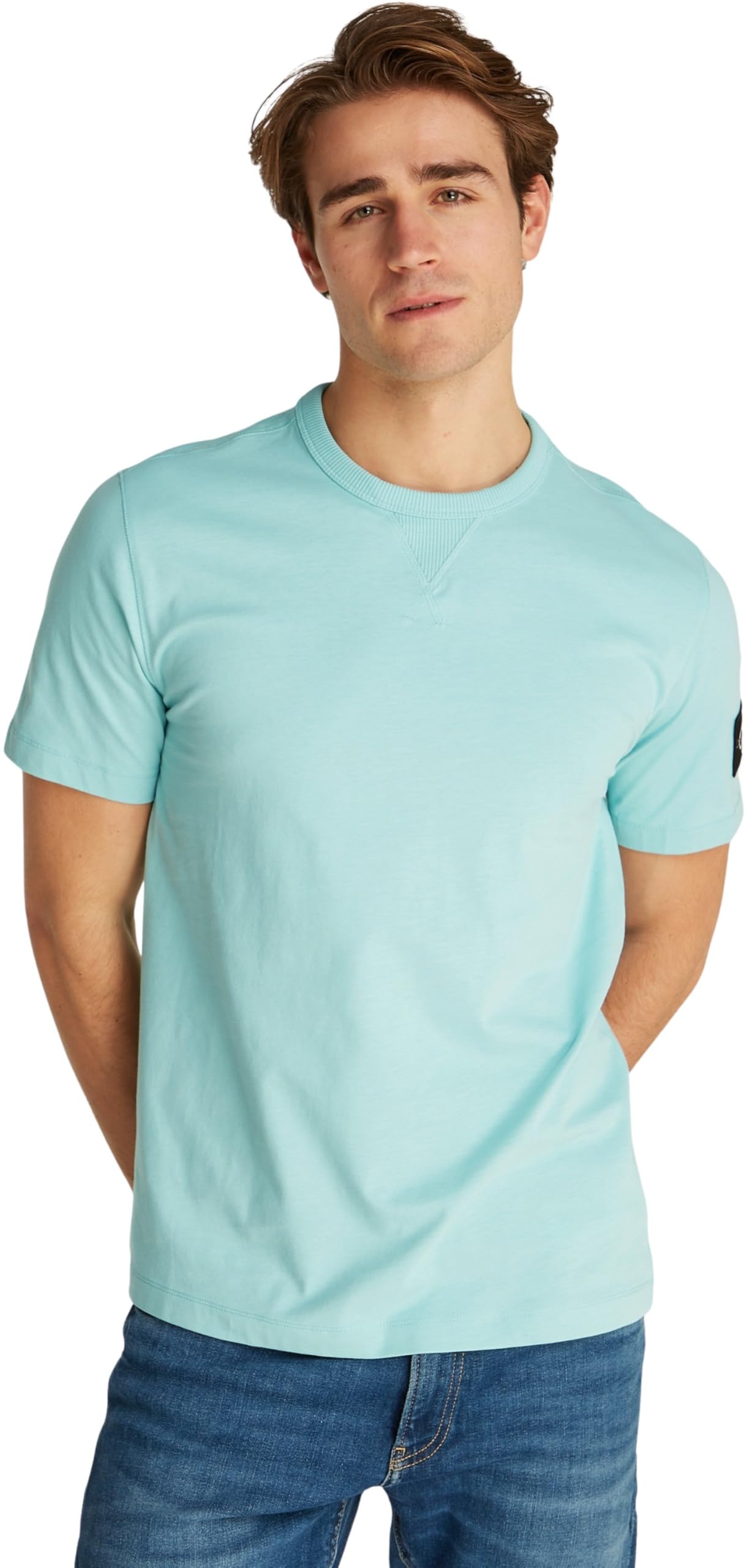 Calvin Klein Top in Maglia a Maniche Corte Uomo