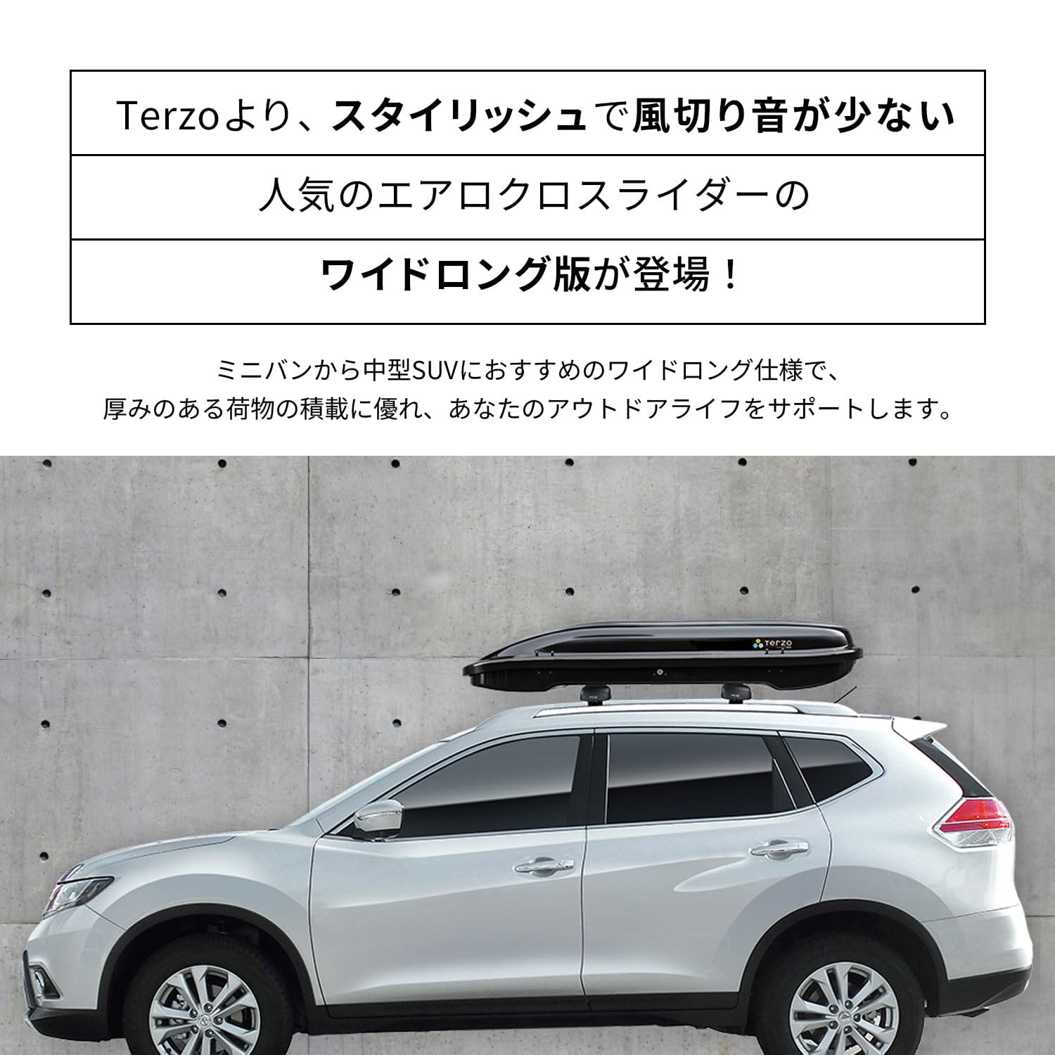 Amazon.co.jp: テルッツォ Terzo (by PIAA) ルーフボックス 370L 