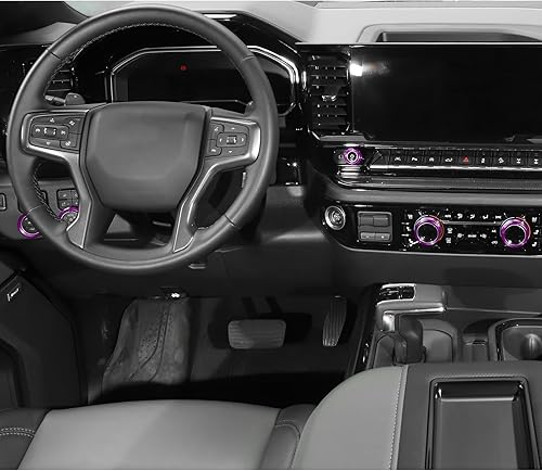 Miniatura 84 de Voodonala Pomos de radio AC para interruptor de aire acondicionado, botón central de consola para interruptor de consola central, moldura para Chevy