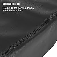 Vista 5 de X AUTOHAUX Tapa de consola central de automóvil, funda de asiento para reposabrazos, funda protectora de cuero de microfibra de repuesto para Dodge