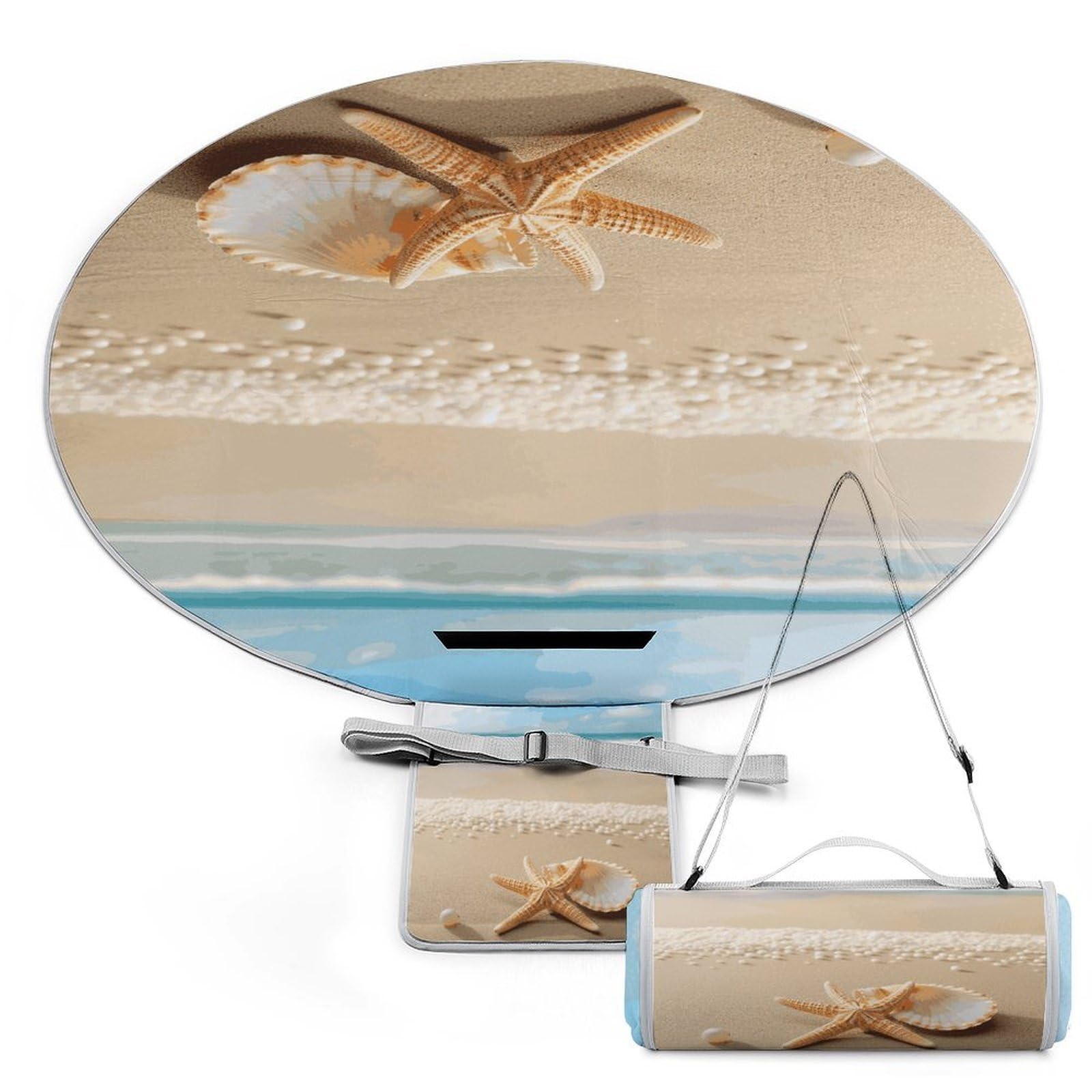Manta de playa impermeable y alfombra plegable para camping
