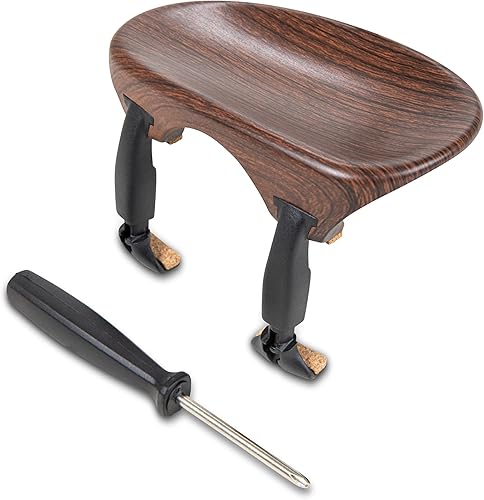 Vista 13 de Wittner Compuesto 4/4 Violín Chinrest - Montaje lateral - Hipoalergénico