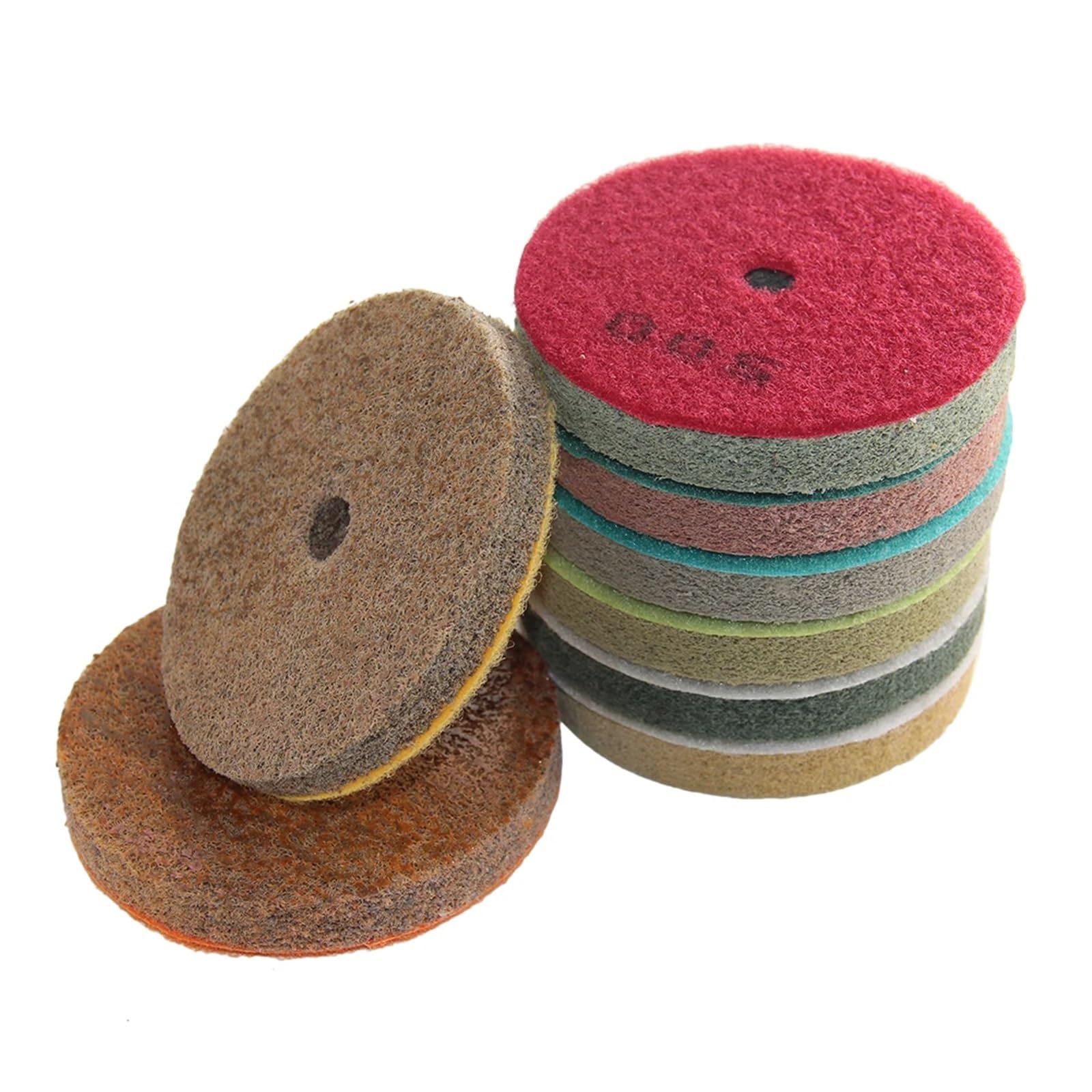 3 "4" 5 "6" Gąbkowe podkładki polerskie Marmurowy granit Sztuczny kamień Polerowanie Narzędzie do czyszczenia 8 sztuk/zestaw(8Pcs 150,5 inches)