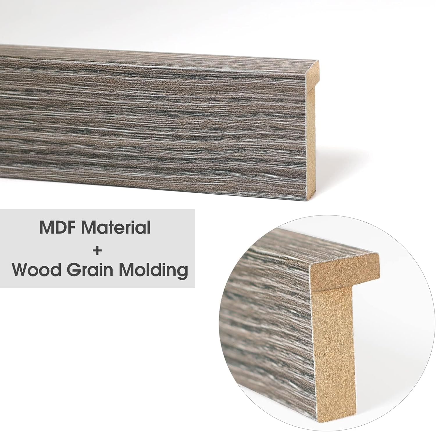 Frametory, 11x14 Picture Frame with Mat for 8x10 Photo - Country Rustic Style - High Definition Glass Wide Molding - Preinstalled Wall Mounting Hardware (Rustic Brown, 2 Pack)